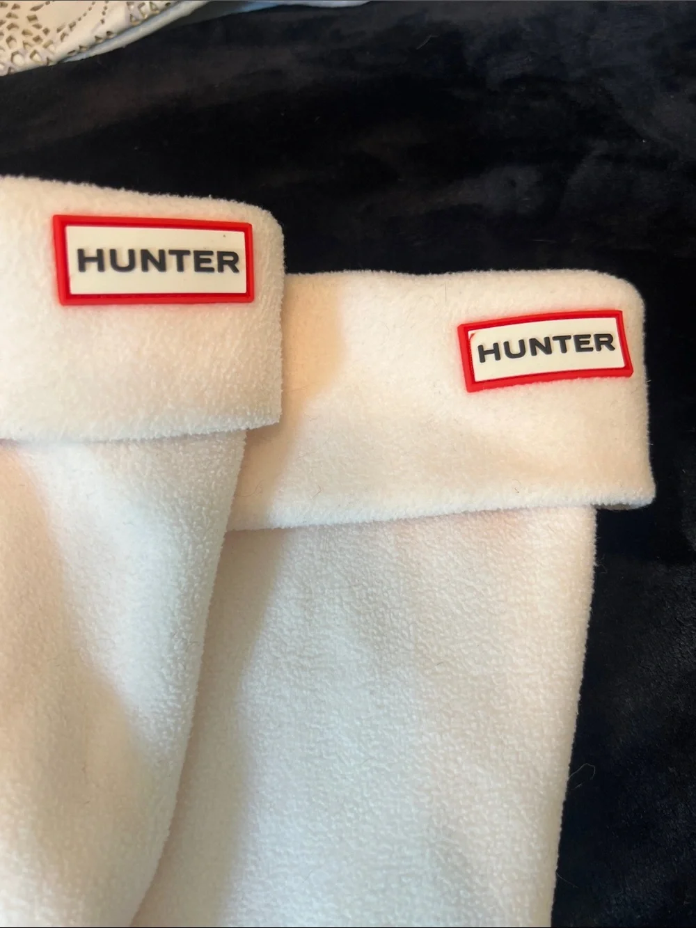 Hunter Cream Fleece Boot Liners
